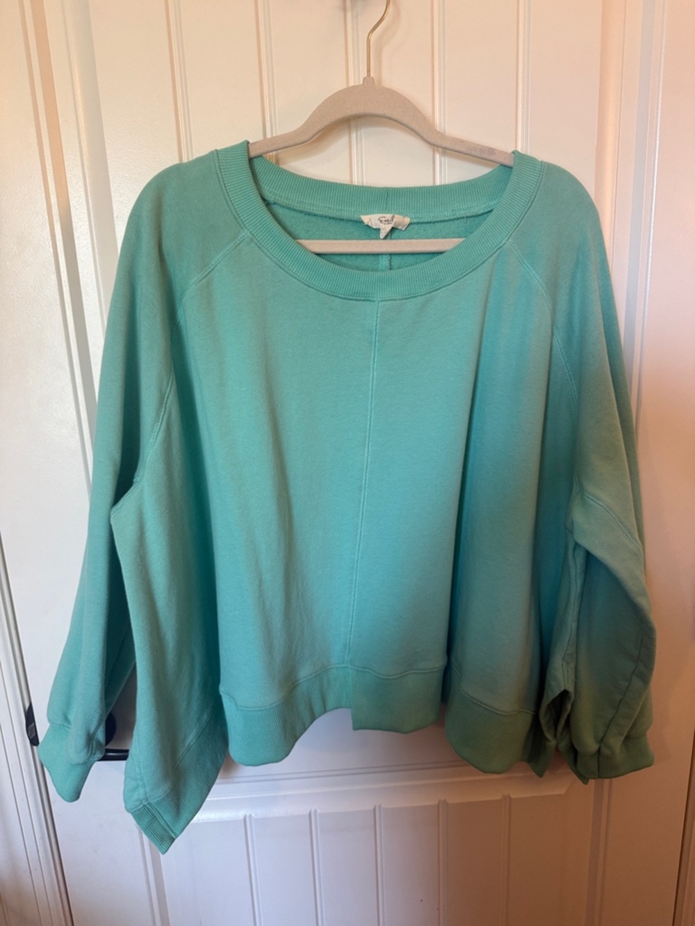 Easel Mint Green Oversized Sweatshirt